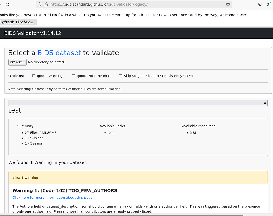 BIDS validator not finding dwi modality - Software Support - Neurostars
